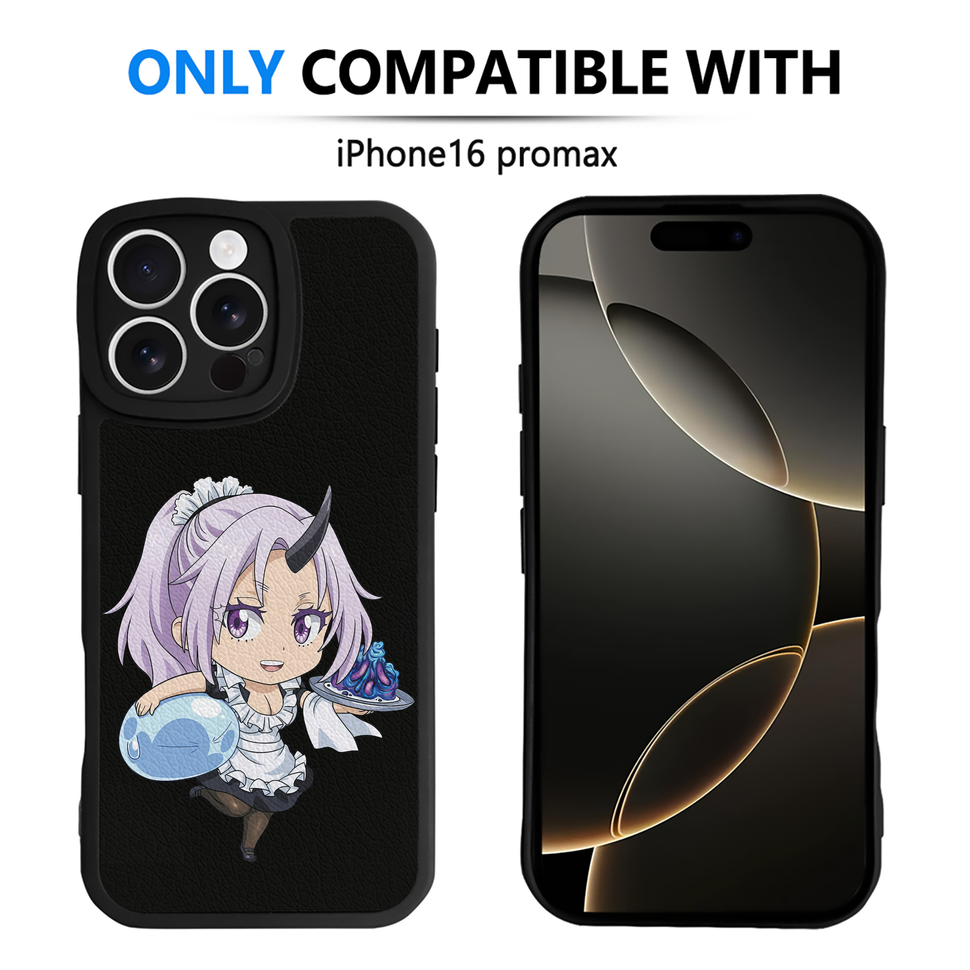 （画像用） 転スラ Regarding Reincarnated to Slime 【iPhone 16シリーズ対応】シリコンスマホケース（レザー調） 材質：シリコン